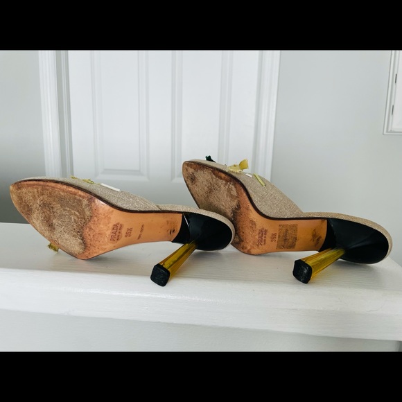 PRADA High heel slides in 35 1/5 - Picture 9 of 9